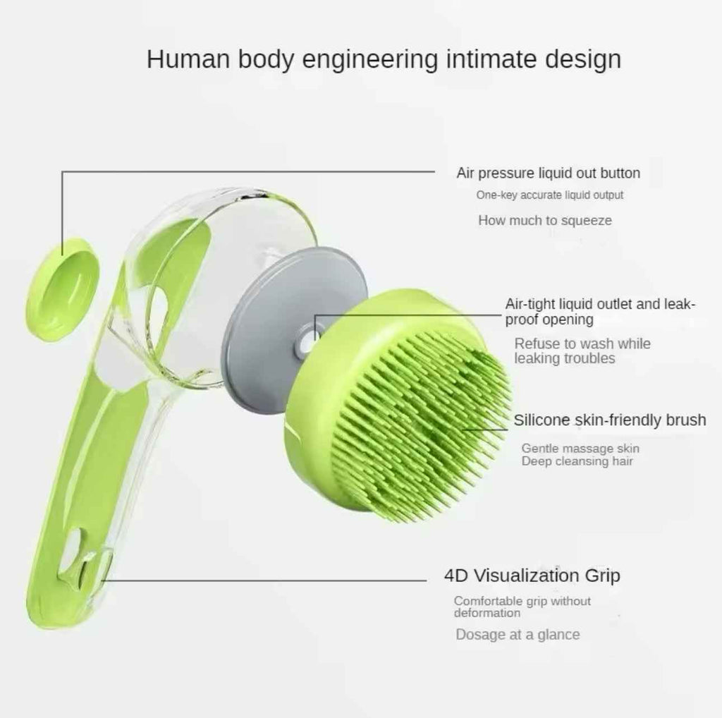 Pet Shower Brush for Effortless Bathing and Grooming