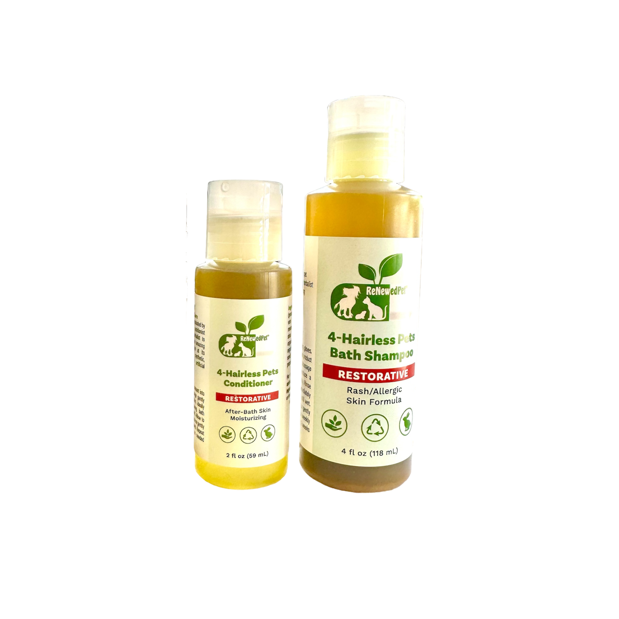 4-Hairless Pets Shampoo Conditioner for Healthy Skin and Restorative Care