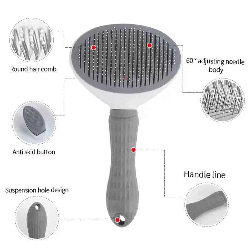 Self Cleaning Slicker Brush Suitable for Pets with Long or Short Hair